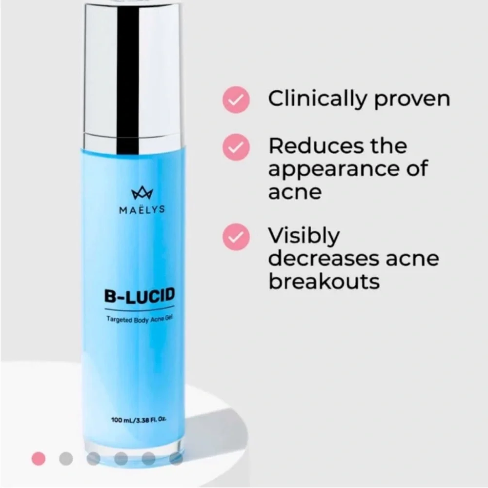 MAELYS B-Lucid Targeted Body Acne Gel 3.38oz NIB Sealed $49 NIB Sealed